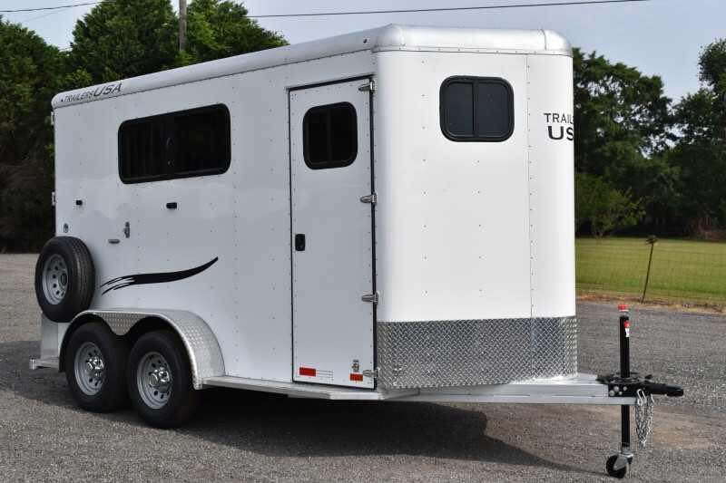 2019 Trailers USA 2HSLBPDLX 2 Horse Trailer - Image 3