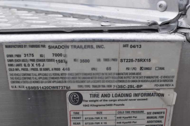 2013 Shadow 2HSL 2 Horse Trailer - Image 7