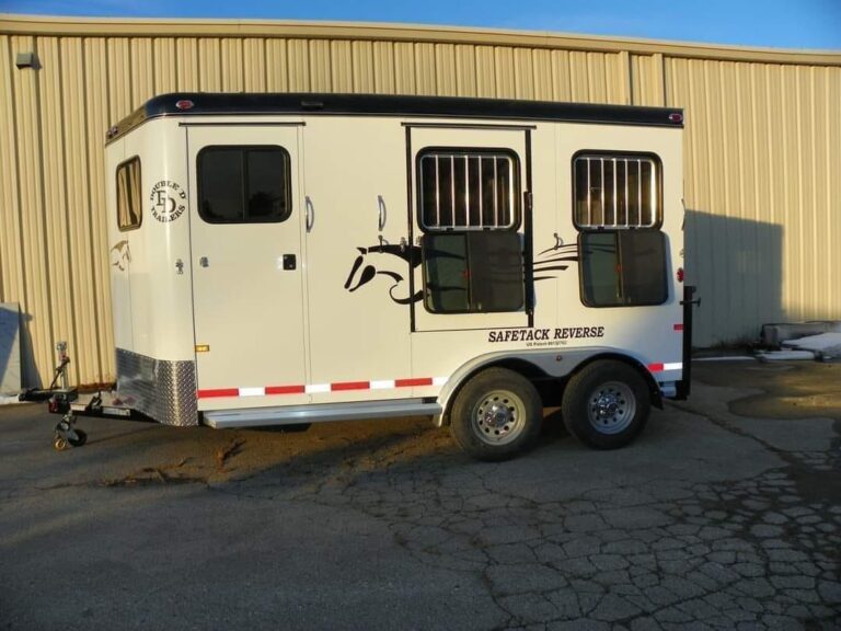 2022 Double D Reverse Slant 2 Horse Bumper Pull - Image 3
